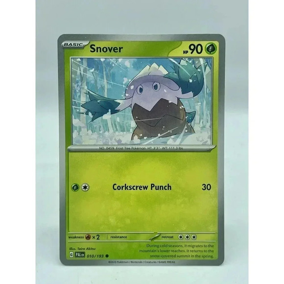Snover 010/193 Paldea Evolved Non-Holo Pokemon‎ TCG Mint Unplayed - Picture 1 of 6